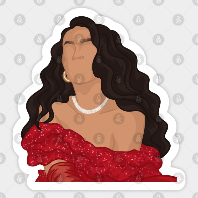 Natacha Karam Sticker by icantdrawfaces